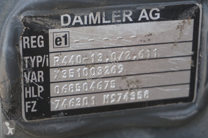 Reservdelar lastbilar Mercedes R440-13A/C22.5...