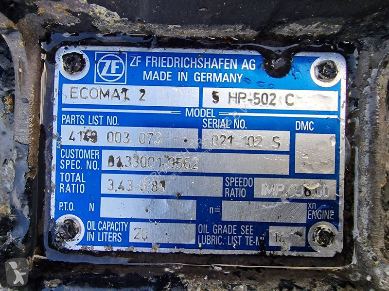 Reservedele til lastbil ZF Ecomat 2 5HP 502C