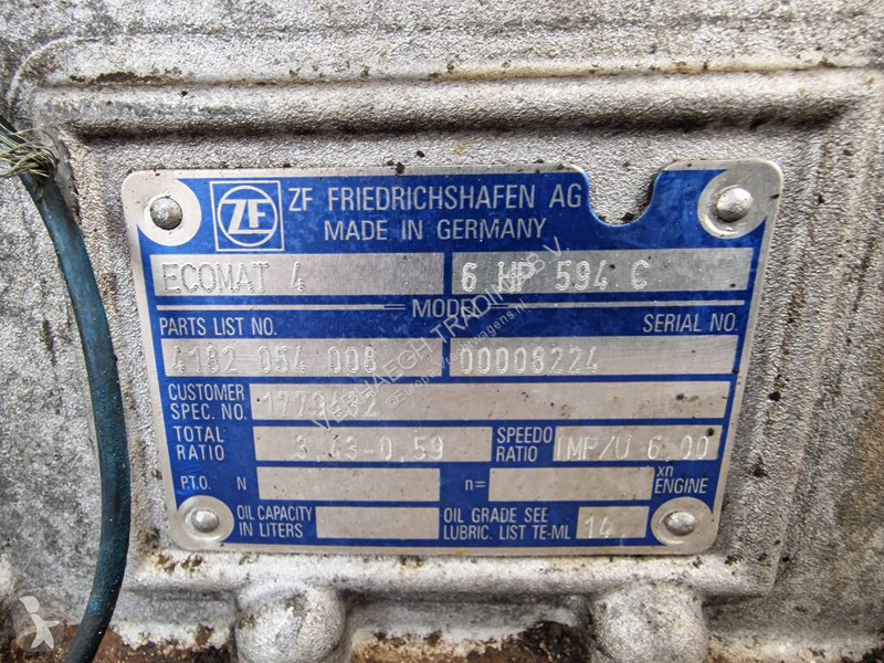 Reservdelar lastbilar ZF Ecomat 4 6 HP 594 C