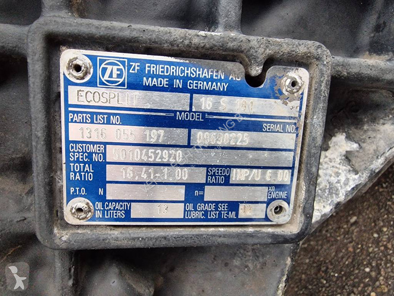 Reservdelar lastbilar ZF 16 S 181