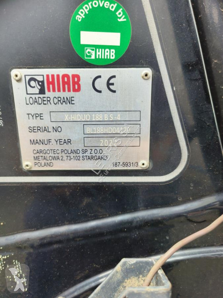 Udstyr til lastbiler Hiab  HIDUO 188 BS-4 DE 2022