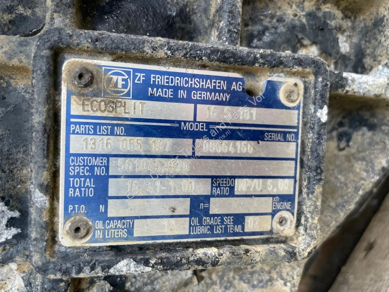 Reservdelar lastbilar Renault 5010452920 ZF...