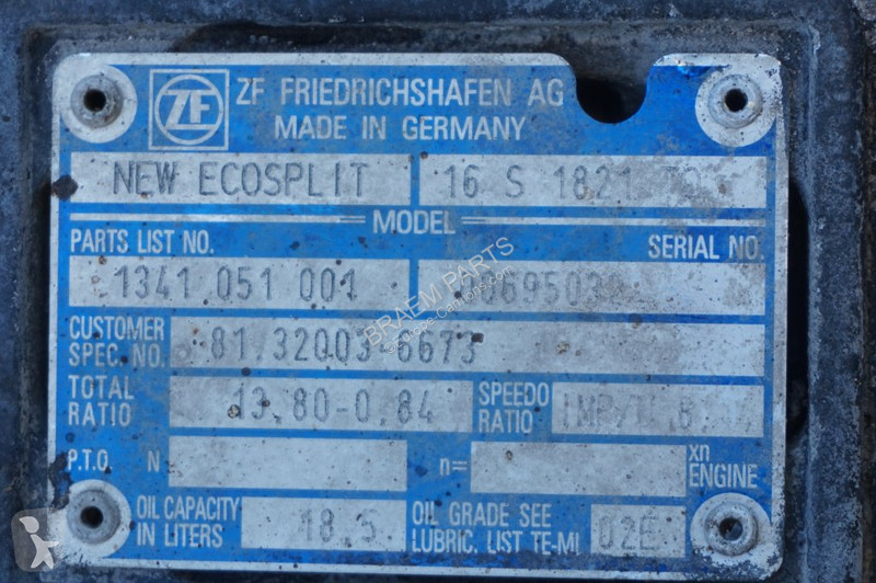 Piese camioane ZF 16S1821OD+INT 81.32003.6673