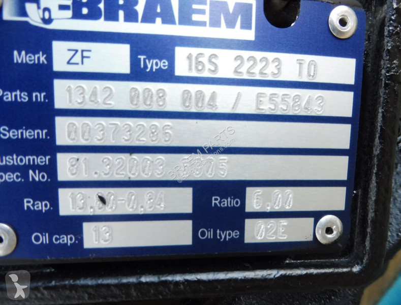 قطع غيار الآليات الثقيلة ZF 16S2223TO HGS...