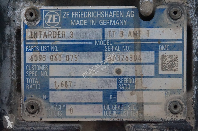 Reservdelar lastbilar ZF 12AS2331TD+IT3...