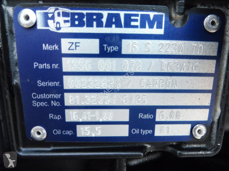 قطع غيار الآليات الثقيلة ZF 16S2230TD RM