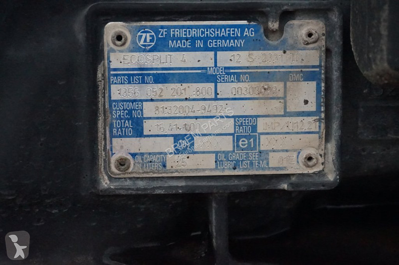 Reservdelar lastbilar ZF 16S2331TD+IT3...