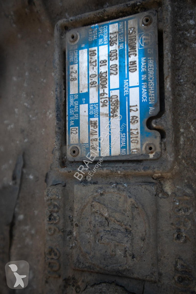Reservdelar lastbilar ZF 12AS1210OD TGM
