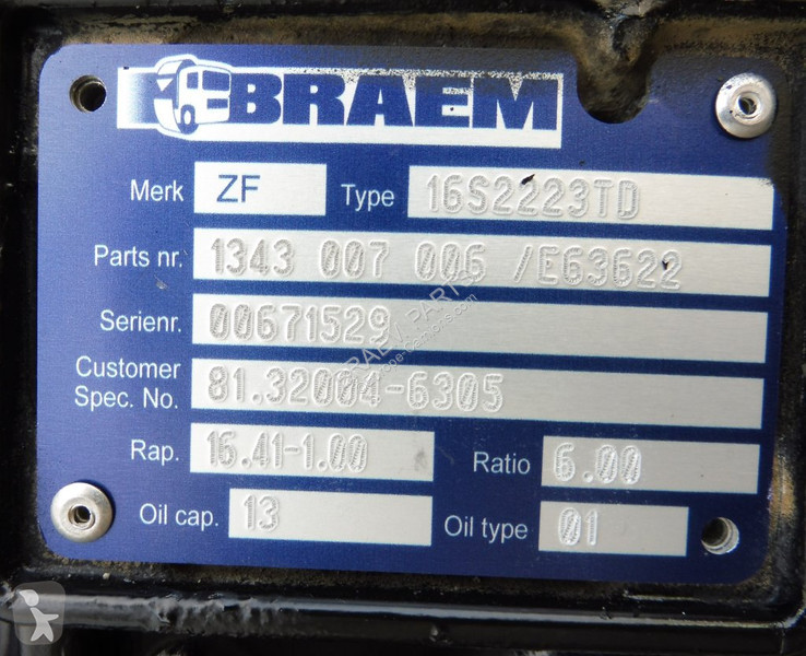 قطع غيار الآليات الثقيلة ZF 16S2220TD CGS M12...