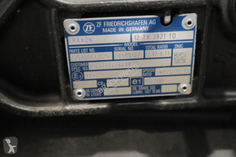 Reservdelar lastbilar ZF 12TX2821OD+INT3...