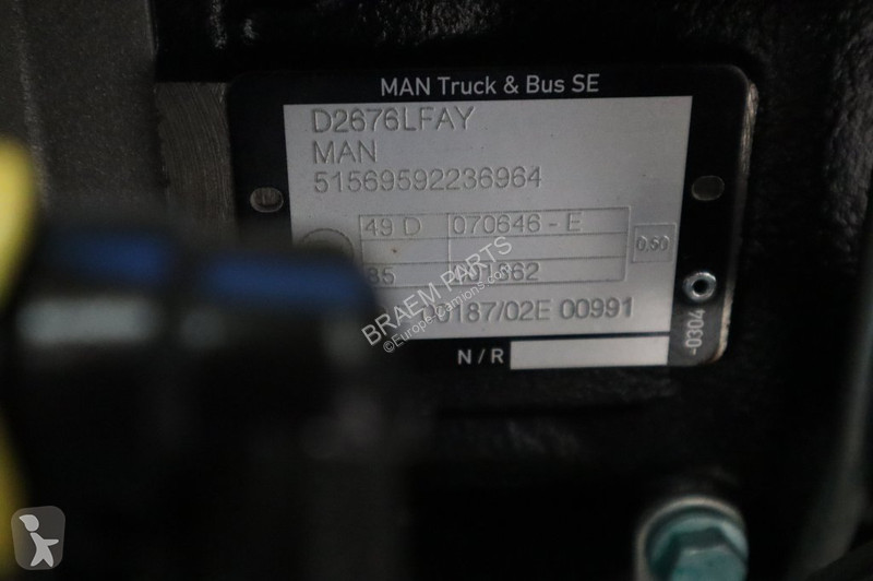 Reservdelar lastbilar MAN D2676LAY EURO6E 480PS...