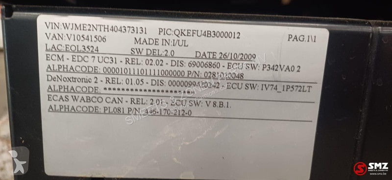 Reservdelar lastbilar Iveco Occ bijrijdersstoel...