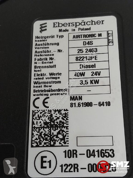 Reservdelar lastbilar MAN Occ standverwarming...