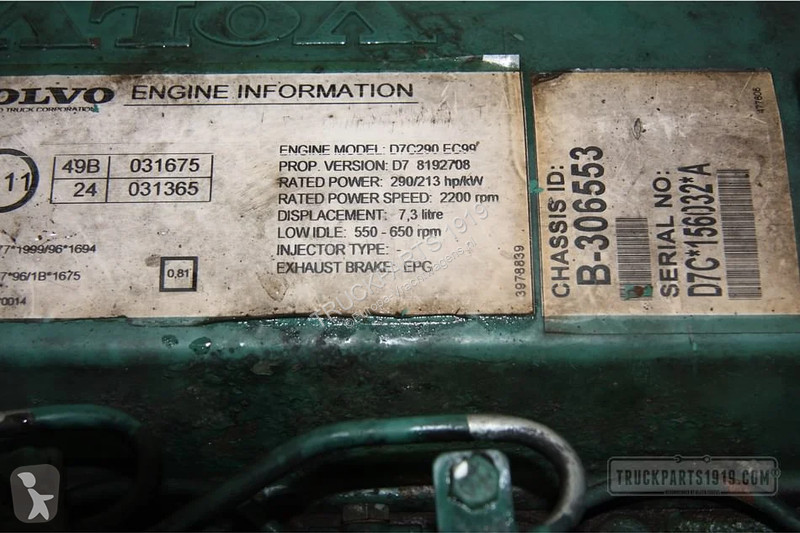 Reservdelar lastbilar Volvo Engines & Parts...