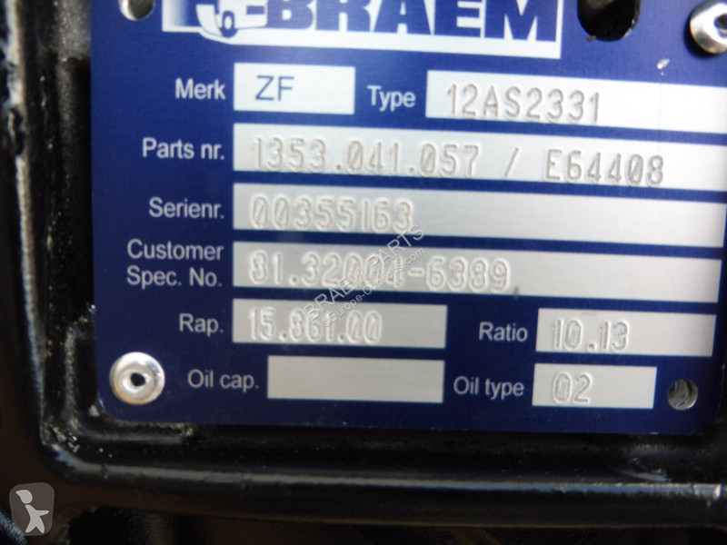 Запчасти для грузовика ZF 12AS2331TD INT3