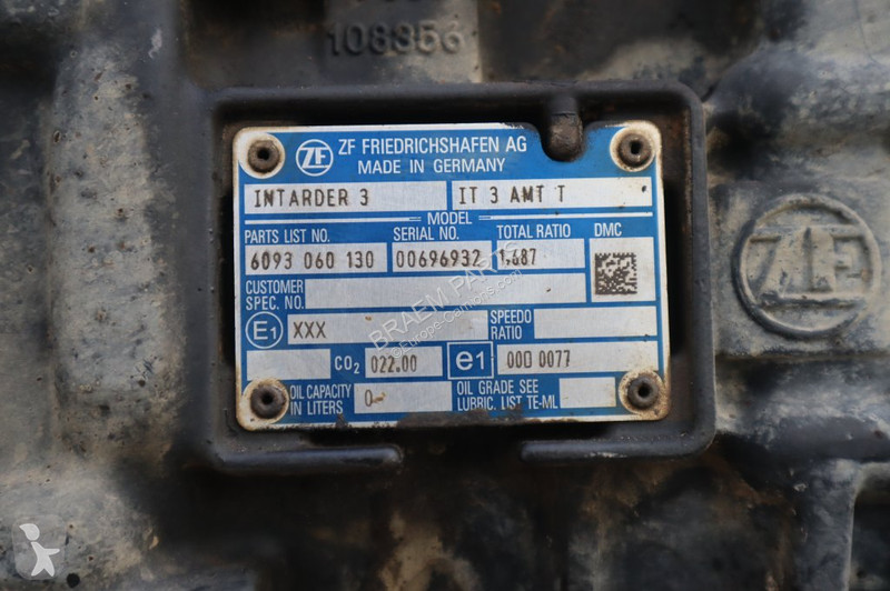 قطع غيار الآليات الثقيلة ZF 12TX2621DD+INT3...