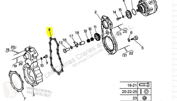 قطع غيار الآليات الثقيلة Renault Joint de...