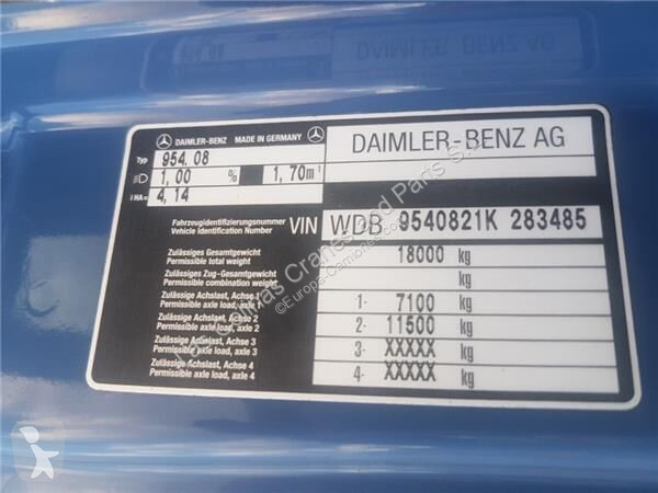 Pezzi di ricambio per mezzi pesanti Mercedes...