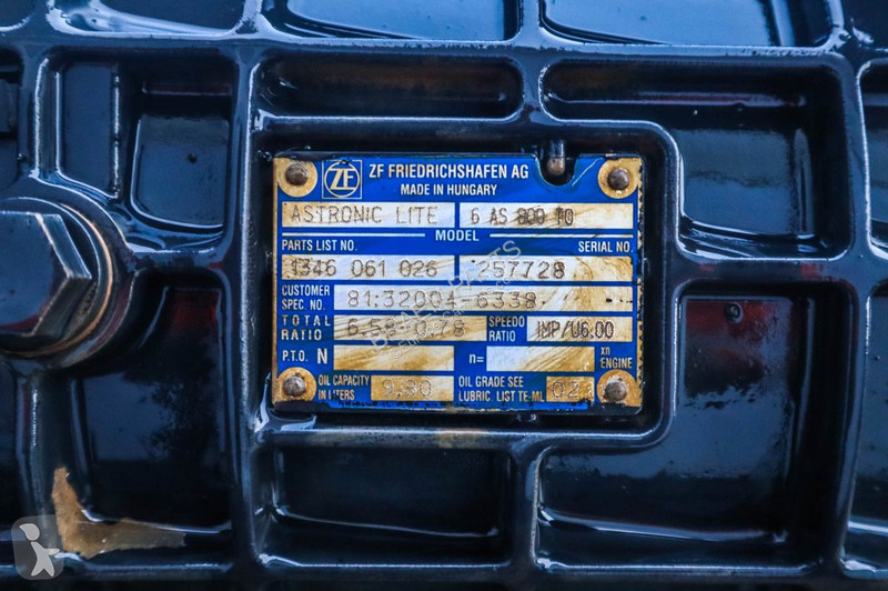 قطع غيار الآليات الثقيلة ZF TGL EURO6...