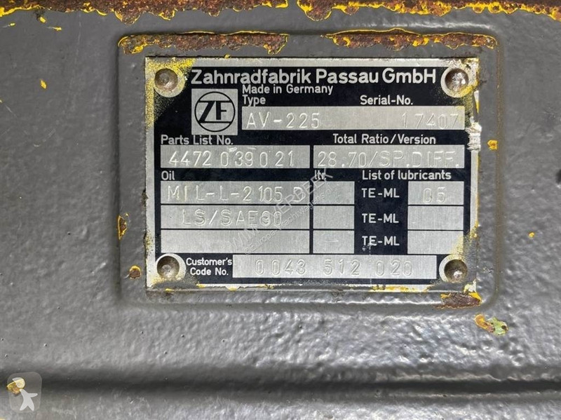 Pezzi di ricambio per mezzi pesanti Zettelmeyer...