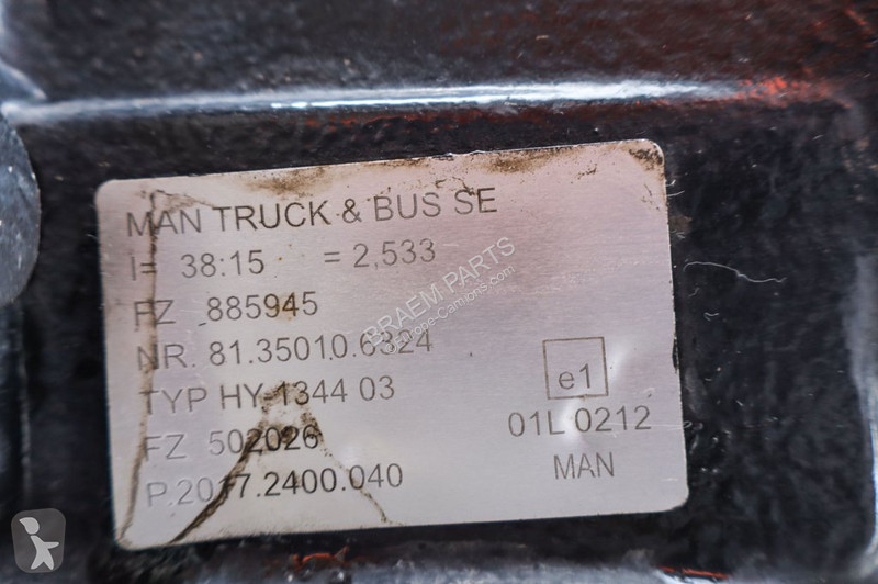 Запчасти для грузовика MAN HY-1344-03 38/15...