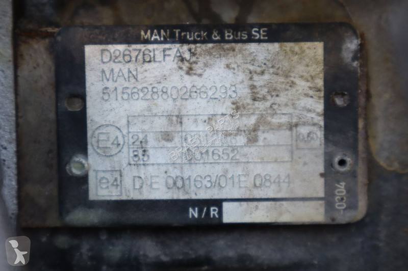 قطع غيار الآليات الثقيلة MAN D2676LFAJ EURO6 430PS