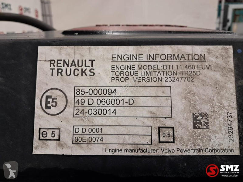 قطع غيار الآليات الثقيلة Renault Occ Motor 460...