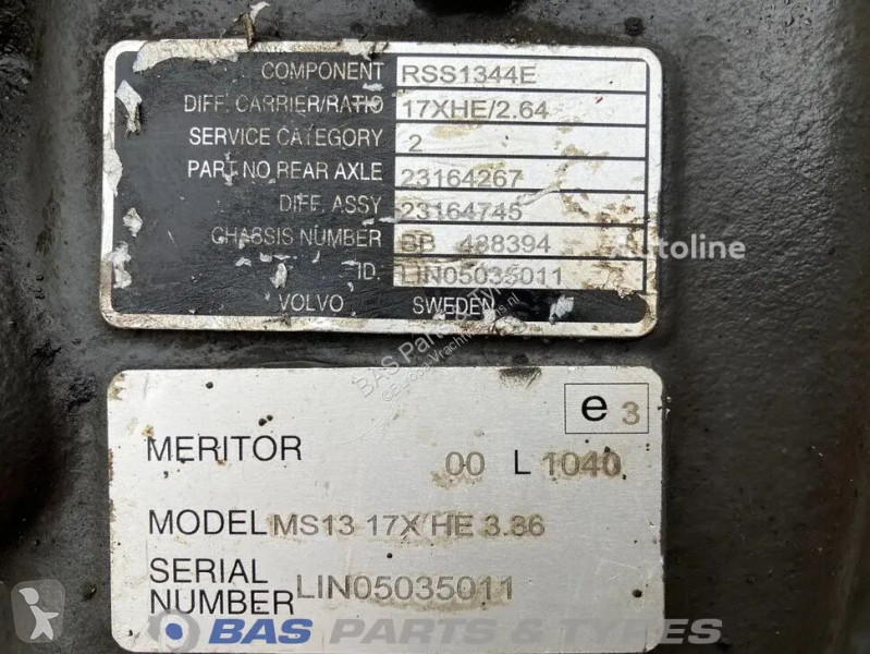 قطع غيار الآليات الثقيلة Meritor Volvo RSS1344E