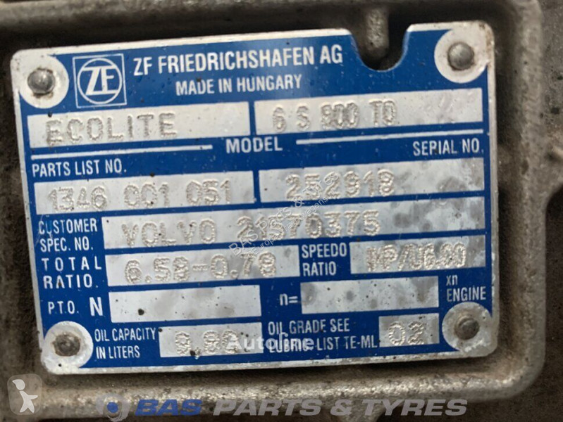 قطع غيار الآليات الثقيلة ZF FL Euro 6 Volvo...