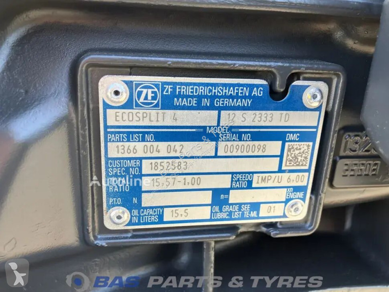 قطع غيار الآليات الثقيلة ZF DAF 12S2333 TD...