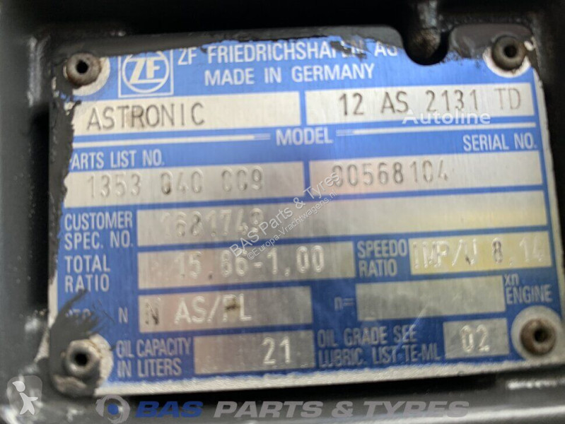 Vrachtwagenonderdelen ZF XF105 DAF 12AS2131 TD...