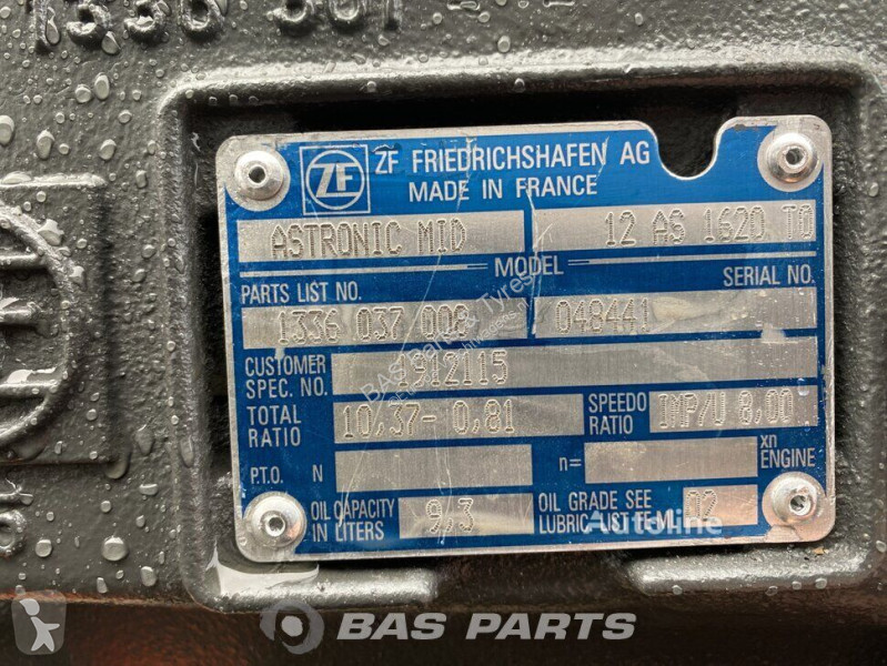 قطع غيار الآليات الثقيلة ZF DAF 12AS1620 TO AS...