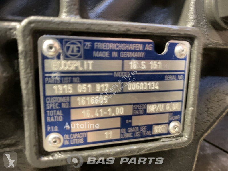 قطع غيار الآليات الثقيلة ZF DAF 16S151 16S151,...