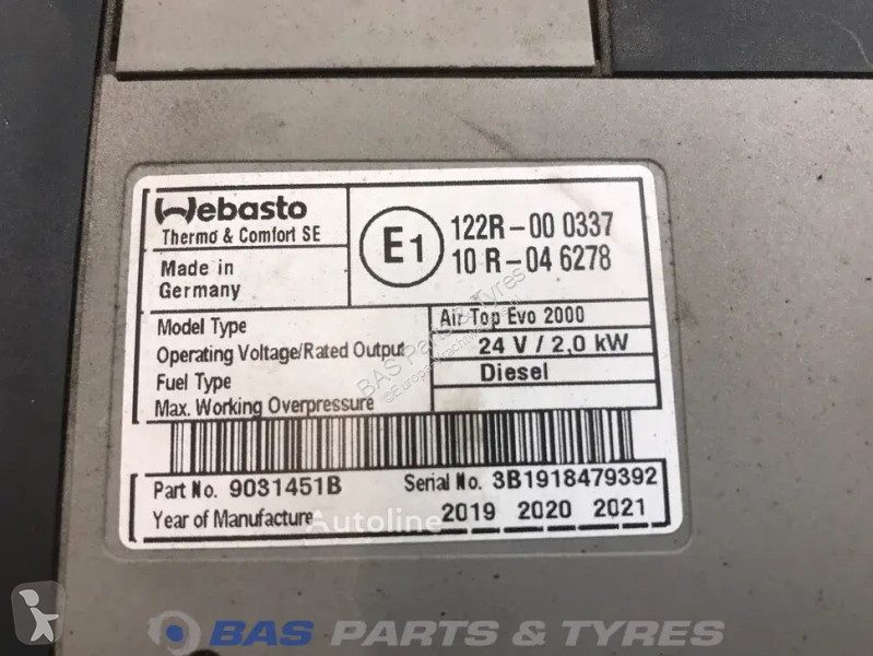 قطع غيار الآليات الثقيلة Webasto AirTop Evo...