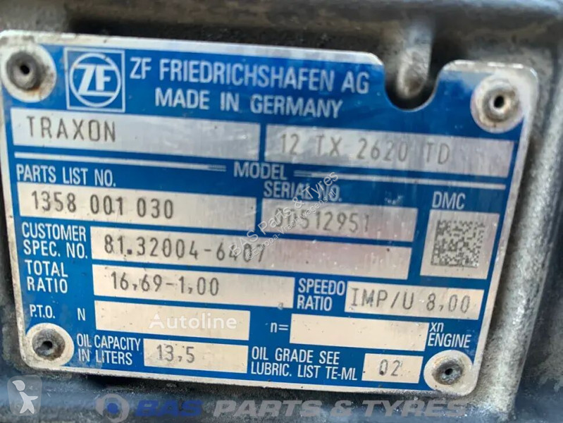 قطع غيار الآليات الثقيلة ZF TGX MAN 12TX2620 DD...
