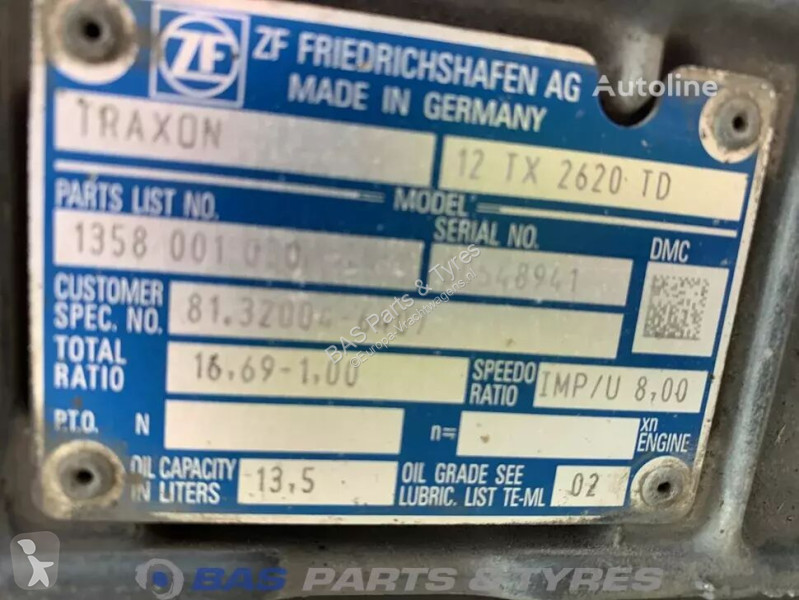 قطع غيار الآليات الثقيلة ZF TGX MAN 12TX2620 DD...