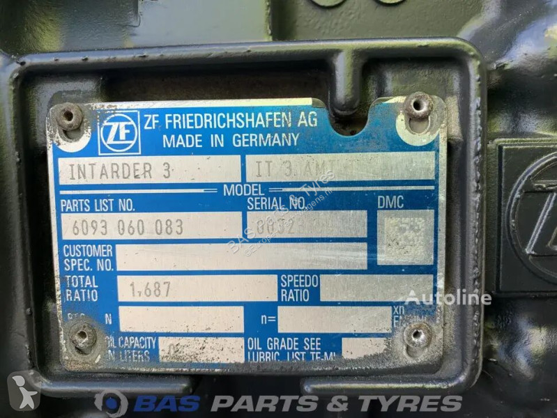 Vrachtwagenonderdelen ZF XF106 DAF 12AS2541 TD...