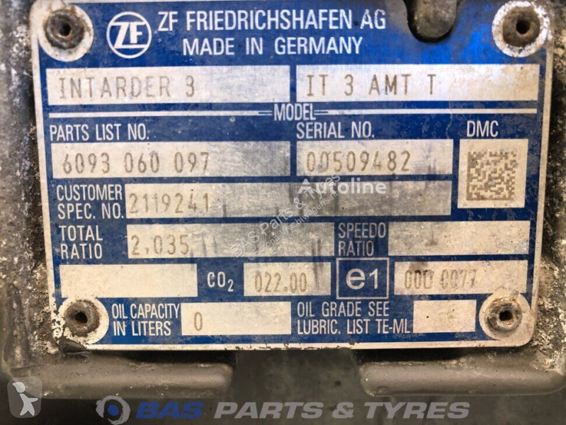 قطع غيار الآليات الثقيلة ZF DAF Intarder