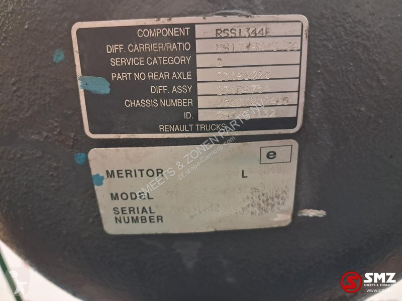 قطع غيار الآليات الثقيلة Renault Occ aandrijfas...