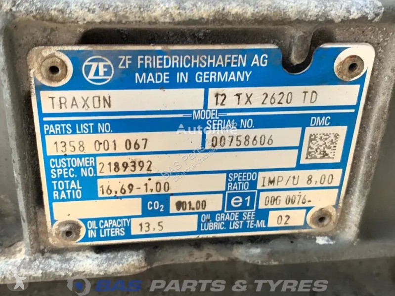 قطع غيار الآليات الثقيلة ZF XF106 DAF 12TX2620...