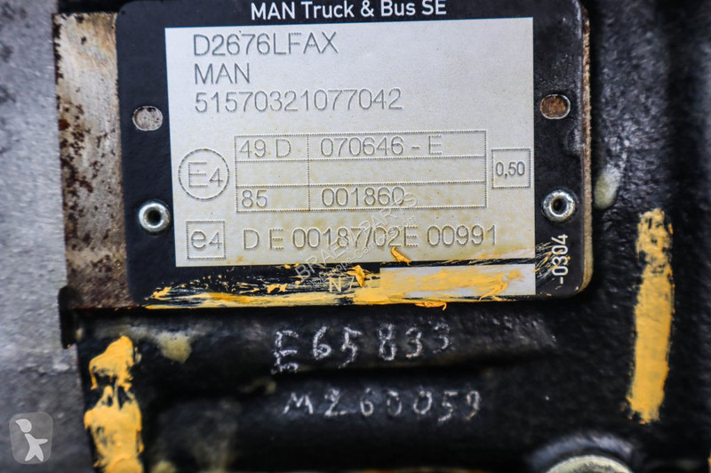 Náhradní díly pro kamiony MAN D2676LFAX EURO6...