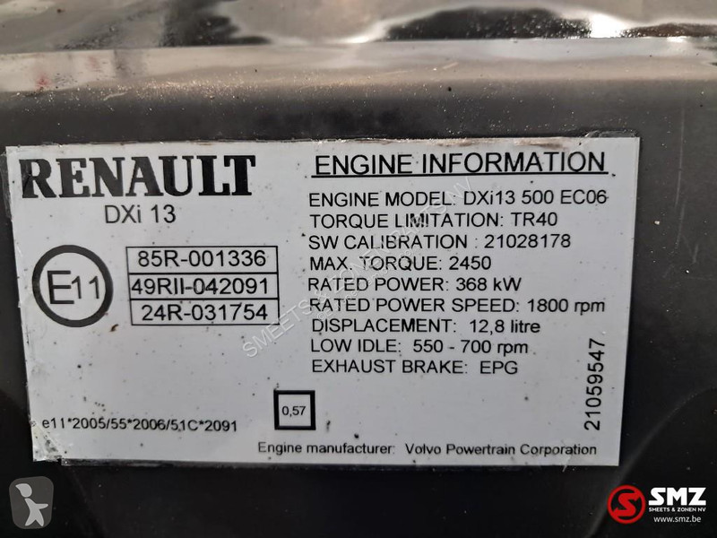 قطع غيار الآليات الثقيلة Renault Occ motor...
