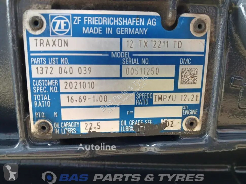 Pièces poids lourds ZF XF106 DAF 12TX2211 TD...