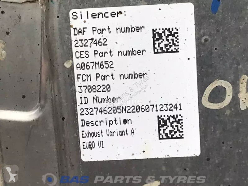 Vrachtwagenonderdelen DAF Silencer