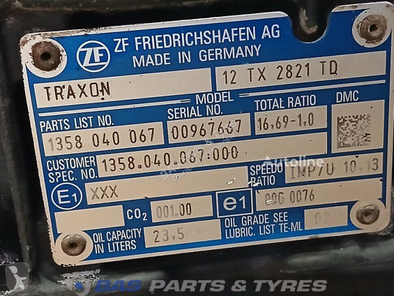 ZF TGX MAN 12TX2821 DD TraXon 12TX2821 DD...