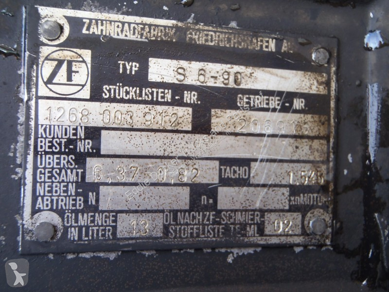Części ciężarówki DAF ZF S6-90 RATIO 6,37-0,82