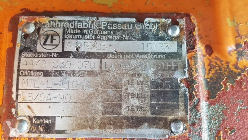 قطع غيار الآليات الثقيلة ZF AP-R725 - Zeppelin...