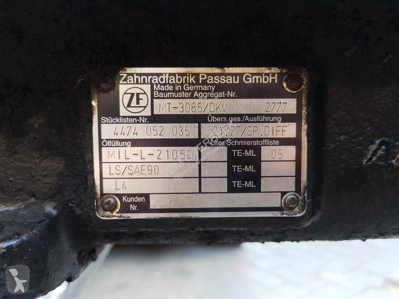 قطع غيار الأشغال العمومية ZF MT-3085/DKV -...
