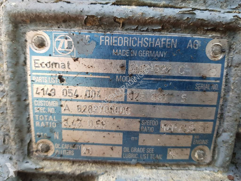 Vrachtwagenonderdelen ZF Ecomat 6HP-592 C
