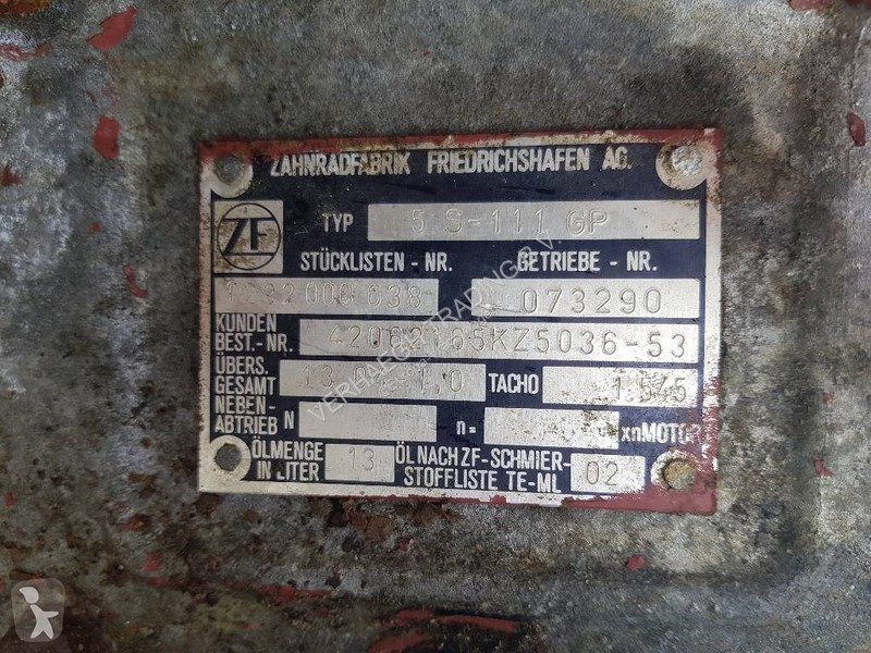 Repuestos para camiones ZF 5S - 111GP